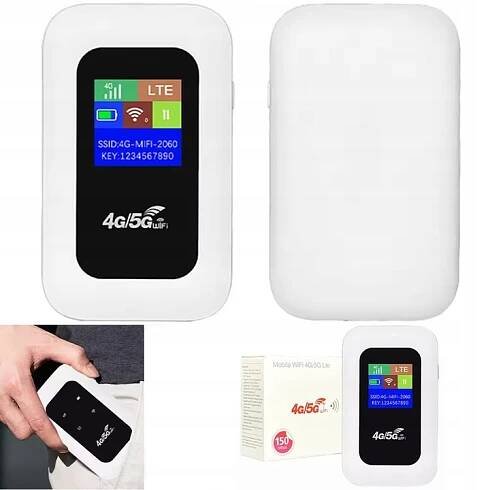 PŘENOSNÝ MOBILNÍ MODEM ROUTER NA SIM KARTU 4G LTE WIFI 150 Mbit/s