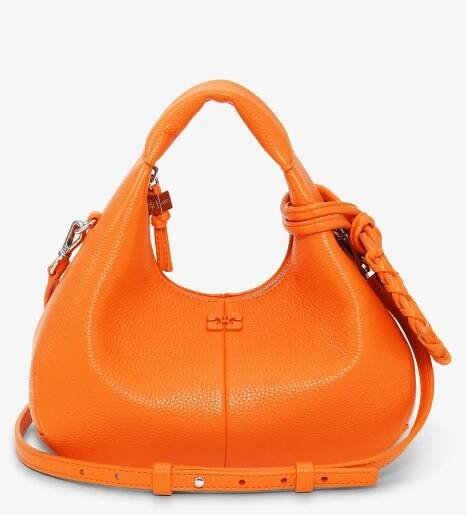 Russet Orange Orange Mini Hobo Bag