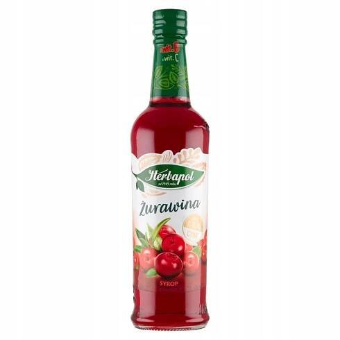 Sirup Herbapol Malina brusinky 420 ml