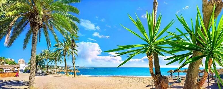 Pláž Malagueta, Malaga, Costa del Sol