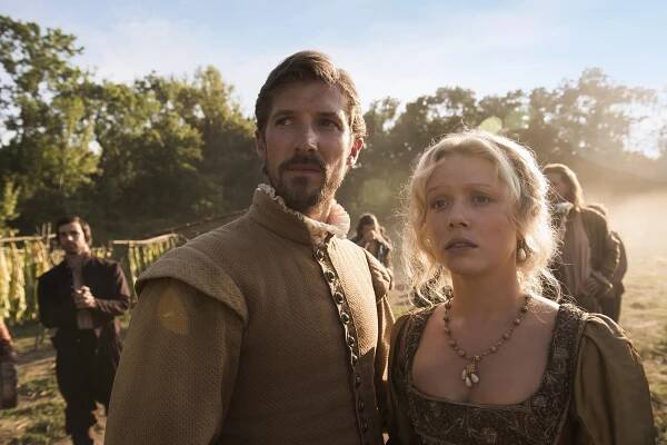 Jamestown - Episode 8 - Z filmu - Gwilym Lee, Naomi Battrick