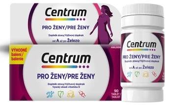 CENTRUM Multivitamín pro ženy 90 tablet (Multivitamíny) - Vícesložkové