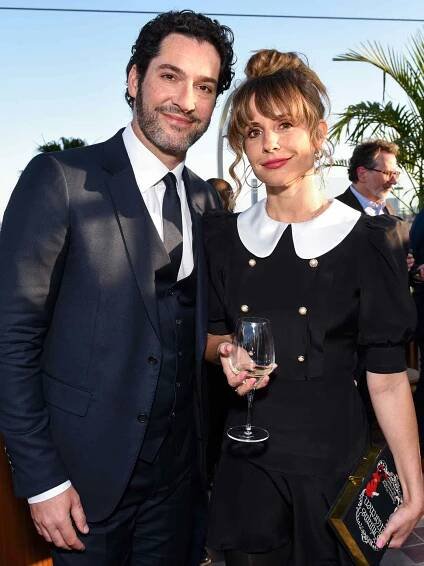 Tom Ellis and Meaghan Oppenheimer at the Mayor of London's Creative Industries Reception on May 11, 2022.