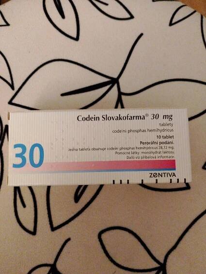Codein 30mg- lék tlumící bolestivý kašel - undefined