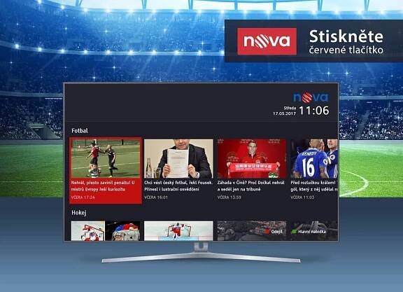 Novinky v HbbTV televize Nova: Od soboty mohou diváci použít modré tlačítko. K čemu slouží? | TV Nova