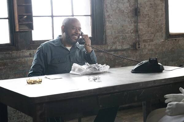 A photo showing a bearded Forest Whitaker as Bumpy Johnson in the season opener of "Godfather of Harlem."
