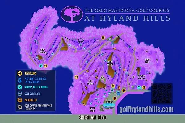 Scorecard/Facility Map - The Greg Mastriona Golf Courses at Hyland Hills