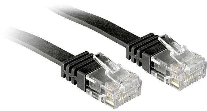 LINDY 47525 RJ45 síťové kabely, propojovací kabely CAT 6 U/UTP 10.00 m černá s ochranou 1 ks : Půhy.cz