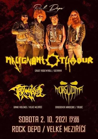 MALIGNANT TUMOUR / TERMINÁL / MORS ULTIMA v Rock Depu ve Velkém Meziříčí | darkzin.cz