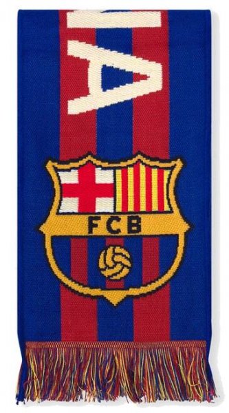 FC Barcelona zimní šála No1 Stripe - FAN-store.cz