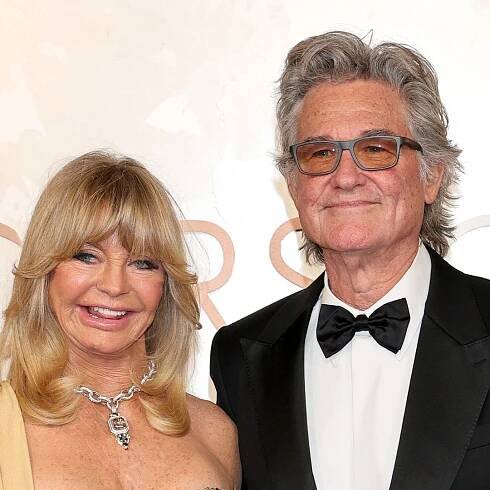 Kurt Russell's 'epic grandpa' persona shines in new family portrait with grandkids with Goldie Hawn