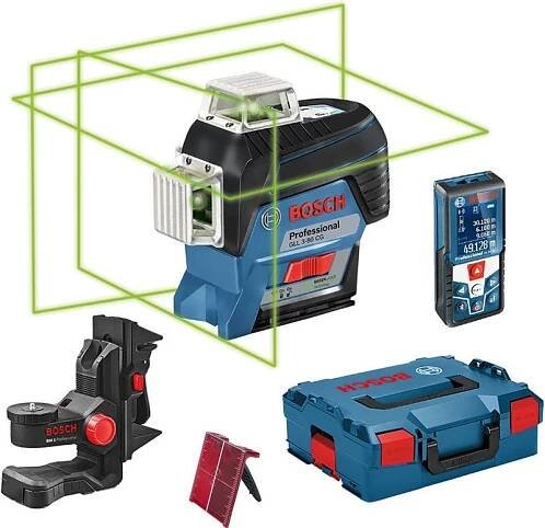 BOSCH GLL 3-80 CG Professional Křížový laser + GLM 50 C laserový měřič 0601063T04
