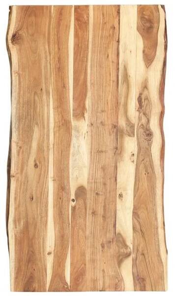 vidaXL Stolní deska masivní akáciové dřevo 118 x (50–60) x 3,8 cm