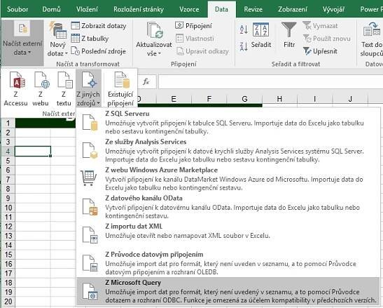 Z Microsoft Query
