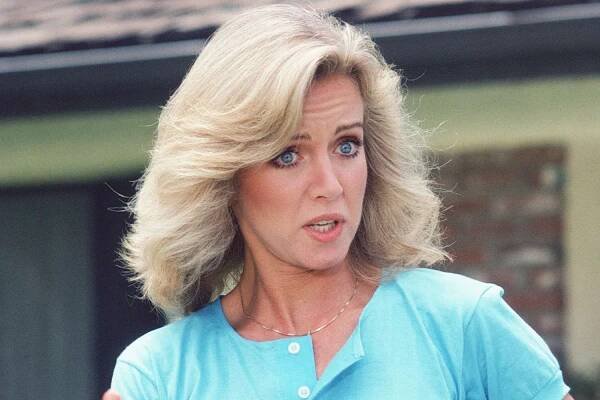 KNOTS LANDING cast member Donna Mills as Abby Ewing. Image dated 1982.