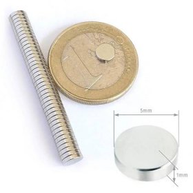 N35 Silné kulaté kotoučové magnety Neodymový magnet ze vzácných zemin 50ks