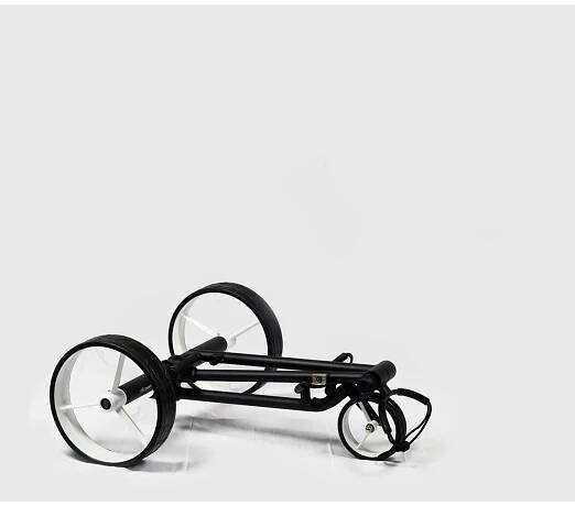 Davies Caddy QUICK FOLD NEW Black Matt s baterií, bílá kola