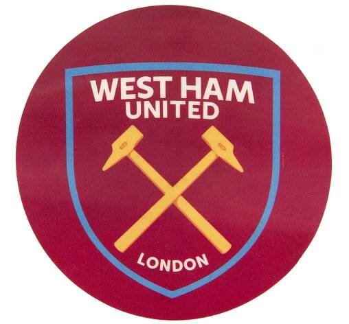 West Ham United samolepka Single Car Sticker CR