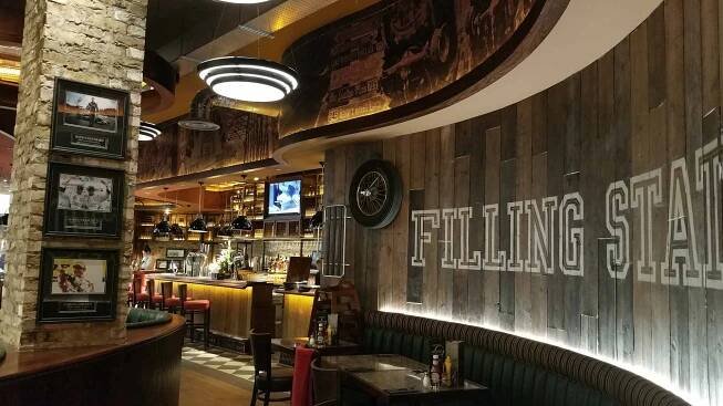 Interior design detail at The Filling Station, East Kilbride