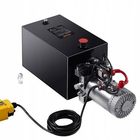 Hydraulické čerpadlo 15 litrů, dvojčinné čerpadlo pro sklápěcí přívěs, napájecí jednotka DC 12V za 4320.00CZK - Allegro