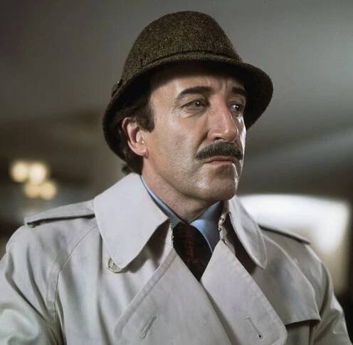 Publicity still of Peter Sellers as Inspector Clouseau in The Pink Panther