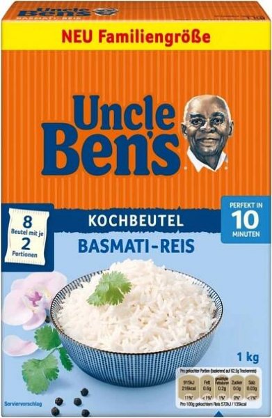 Uncle Ben ́s Basmati 10min Kochbeutel 0,5 kg