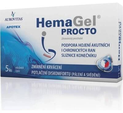 HemaGel PROCTO čípky 5ks