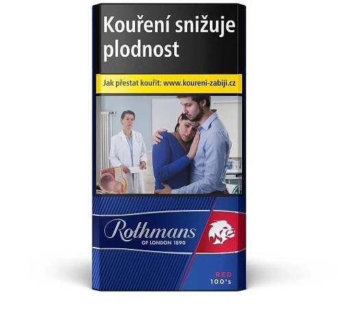 Rothmans Ol Red 100 dlouhé tvrdé bal. 10 krab. 20 ks kolek R KC 151 Kč VO cena - Cigarety, Tabák, Nápoje, tabák