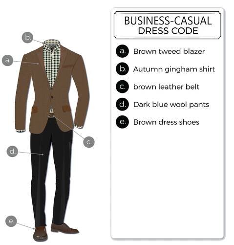 business-casual dress code attire for men