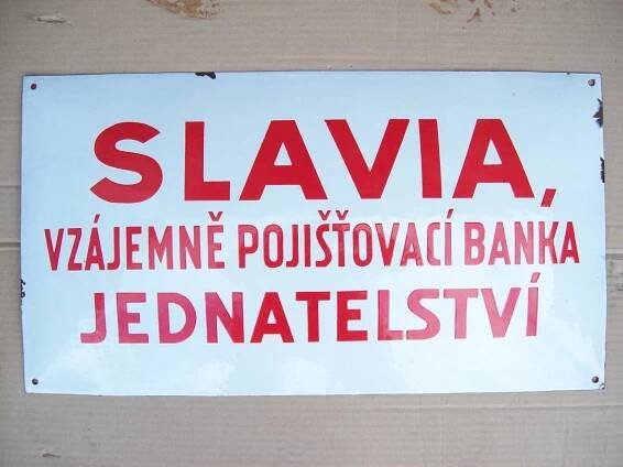Smaltovaná cedule - Starožitnosti