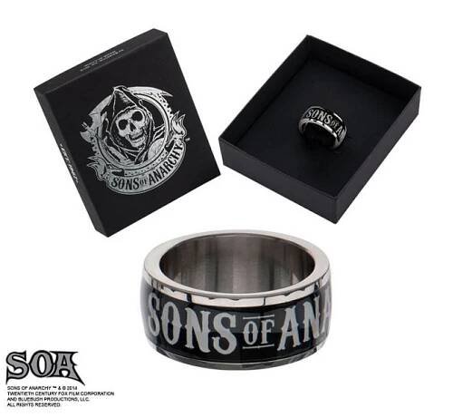Sons Of Anarchy Prsten IP Black