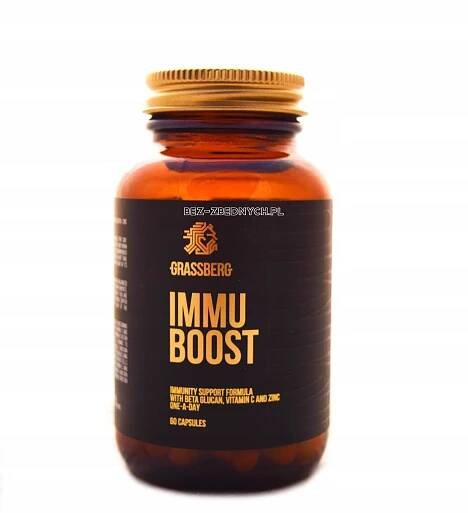 Grassberg Immu Boost 60kaps. BETA GLUKAN IMMUNITA ZINEK VITAMÍN C