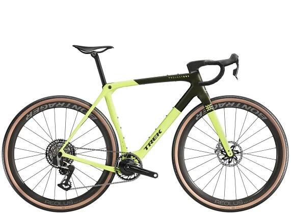 gravel TREK Checkmate SLR 9 AXS olive grab / glowstick