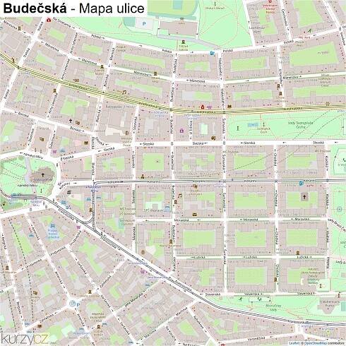 Budečská - mapy | Kurzy.cz