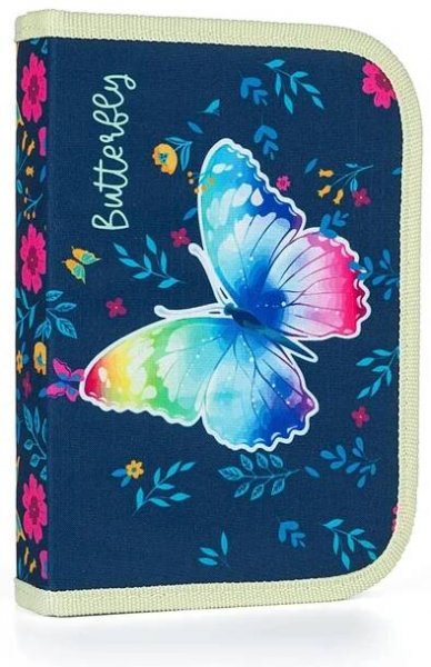 Oxybag BUTTERFLY - Prázdný jednopatrový penál - tmavě modrá | SPORTISIMO.CZ
