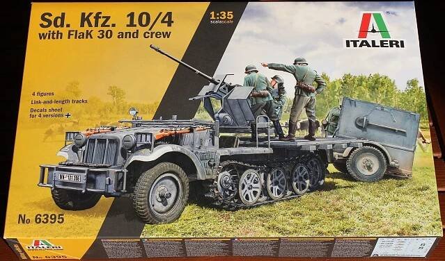 Sd.Kfz 10/4 with Flak 30 and Crew (Italeri 1:35) - Modely vojenských vozidel
