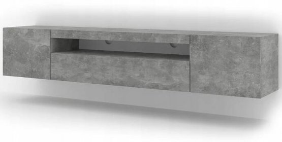 Televizní stolek AURA 200 univerzální závěsný beton