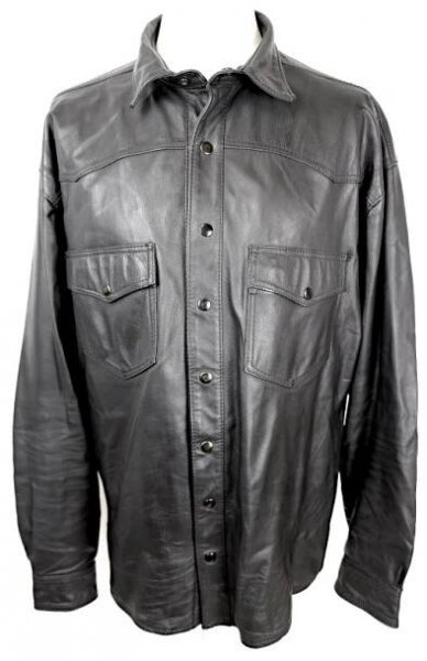 Pánská kožená košile Koudeláková BIKERS MODE, vel: 58/3XL