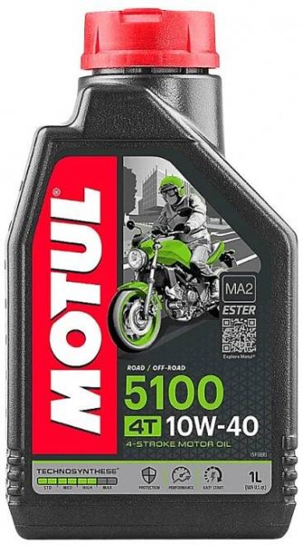 Motorový olej Motorový olej Motul 5100 4T 10W-40, 1L