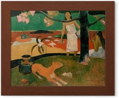 Rámovaný obraz Paul Gauguin - Tahitian pastorační