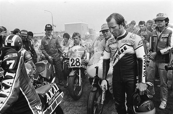 Kenny Roberts při závodě v holandském Assenu 1980. 