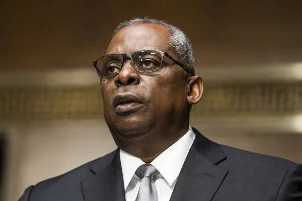 Secretary of Defense nominee Lloyd Austin, a recently retired Army general, speaks during his conformation hearing before the Senate Armed Services Committee