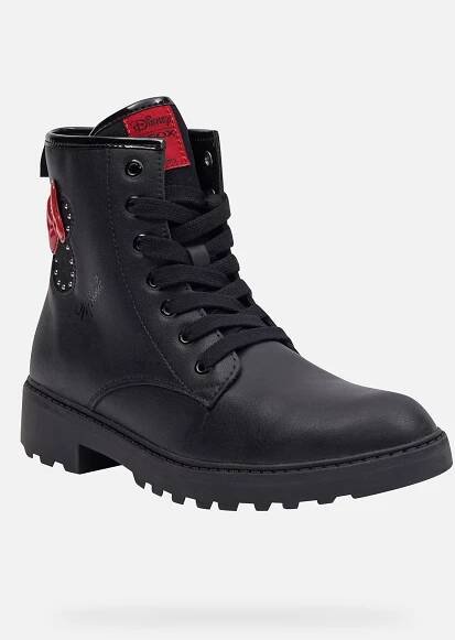 Geox Černá dívčí kotníková obuv Casey Girl