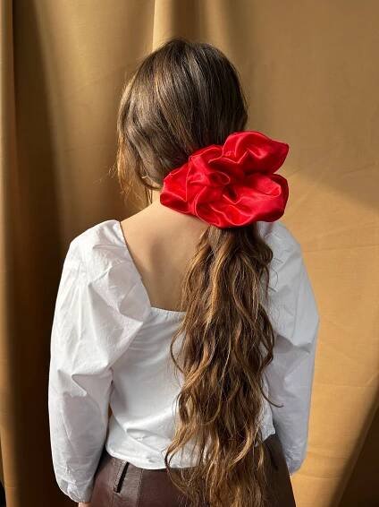 Giant Satin Scrunchie