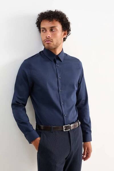Business košile - slim fit - kent - snadné žehlení