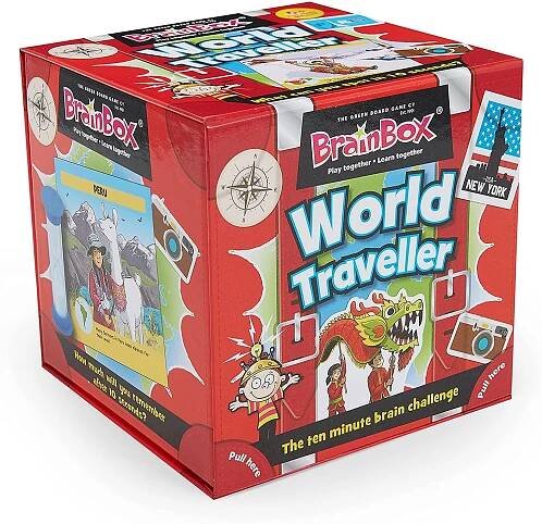 BrainBox World Traveller stolní hra v angličtině pro děti (original)