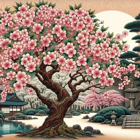japonský strom sakura