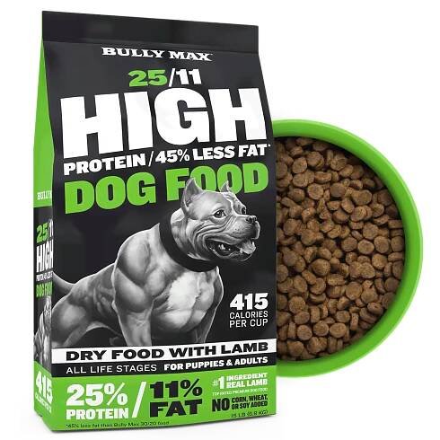 Bully Max 25/11 High Protein 45% Less Fat Dog Food - Bully Max
