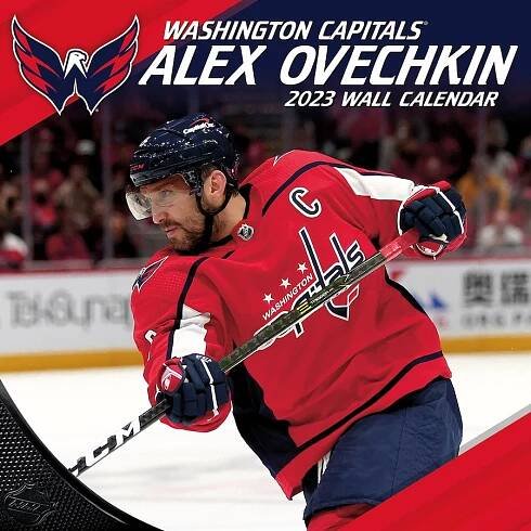 Washington Capitals kalendář Alexander Ovechkin #8 2023 Wall Calendar
