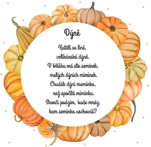 Básnička Dýně - Učitelky ze školky